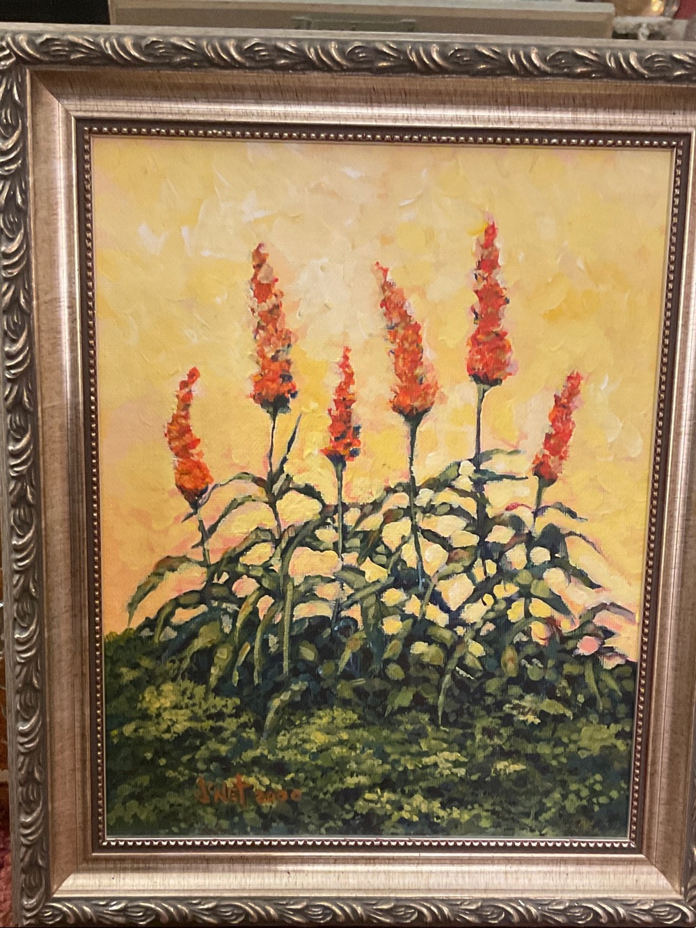 Beautiful oil painting in the best colors! It looks as though you could pick one